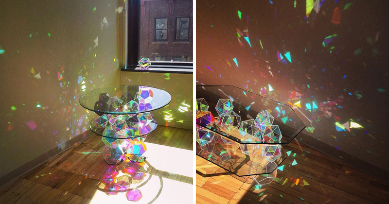 Sparkle Tables that Come to Life with Sunlight