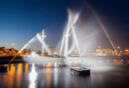 Artists Recreate the Flying Dutchman Ghost Ship with Water and Light