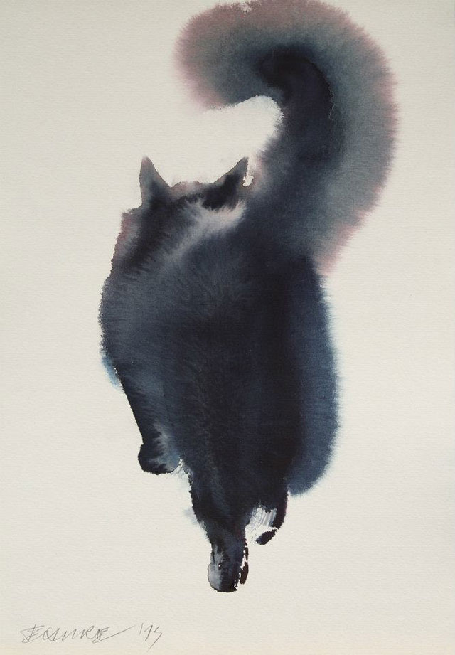 watercolor cats by endre penovac (13)
