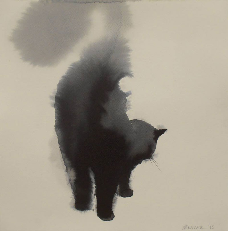 watercolor cats by endre penovac (3)