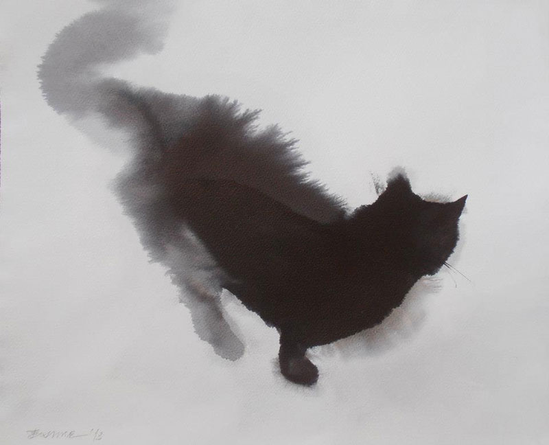 watercolor cats by endre penovac (4)