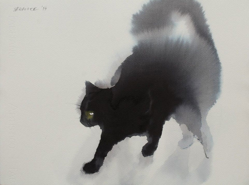 watercolor cats by endre penovac (5)