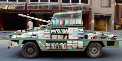 This Guy Built a Book Tank to Promote Literature