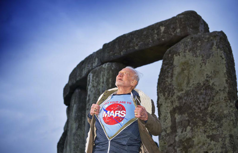 buzz aldrin get your ass to mars nasa stonehenge Picture of the Day: Buzz Aldrins Message to the Cosmos