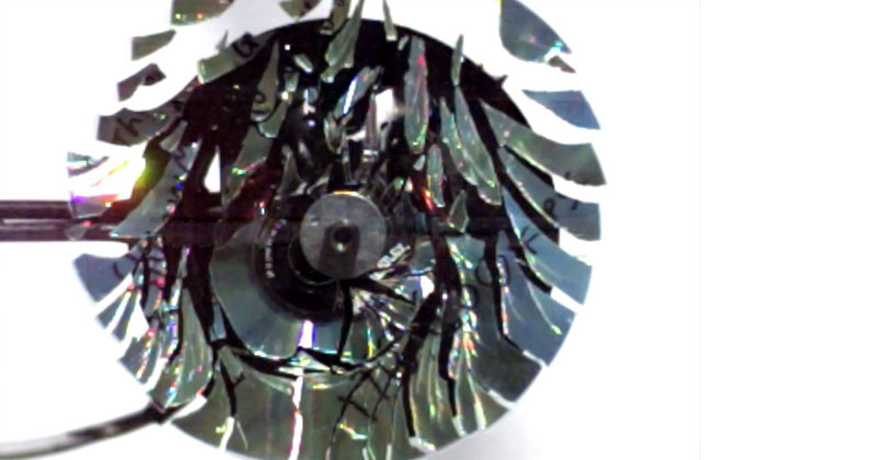 If You Spin a CD Fast Enough it Will Explode. Here's What That Looks Like at 170,000 FPS