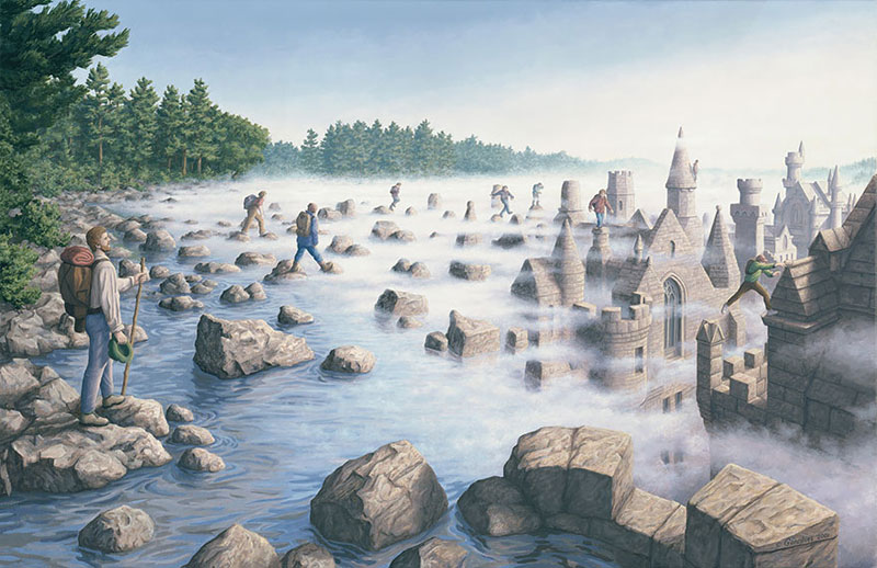 surreal optical illusion paintings by rob gonsalves (18)