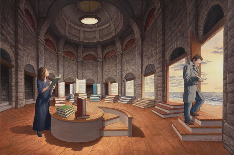surreal optical illusion paintings by rob gonsalves (6)