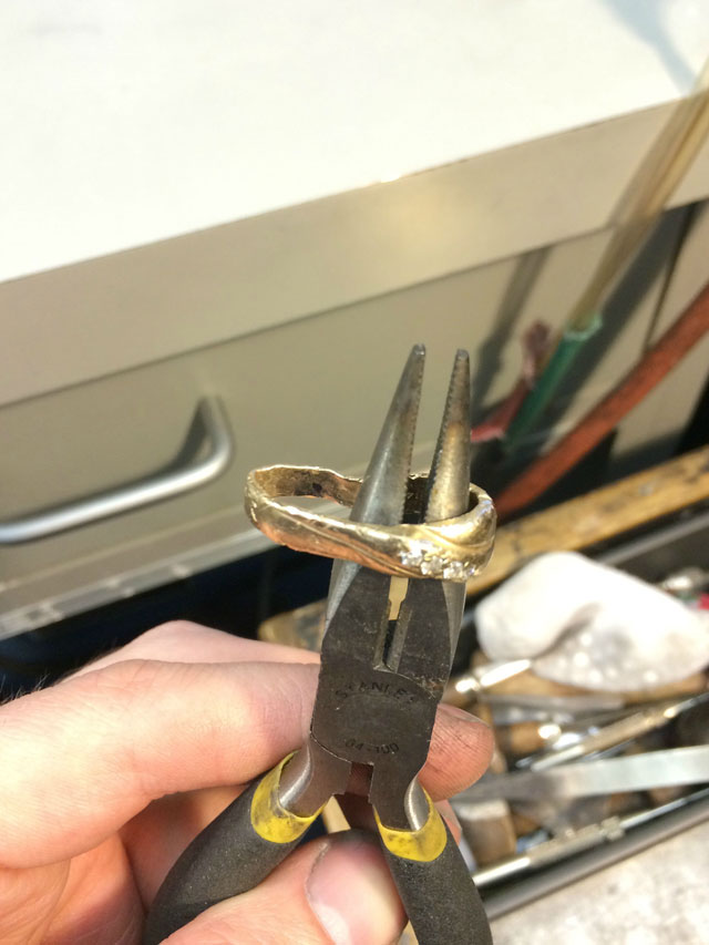 Amazing Wedding Ring Restoration After Falling Into Garbage Disposal » TwistedSifter