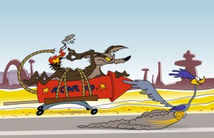 wile e coyote chasing road runner wile e coyote chasing road runner