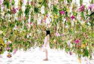 The Floating Garden in Japan Where Flowers Move Skyward as you Approach