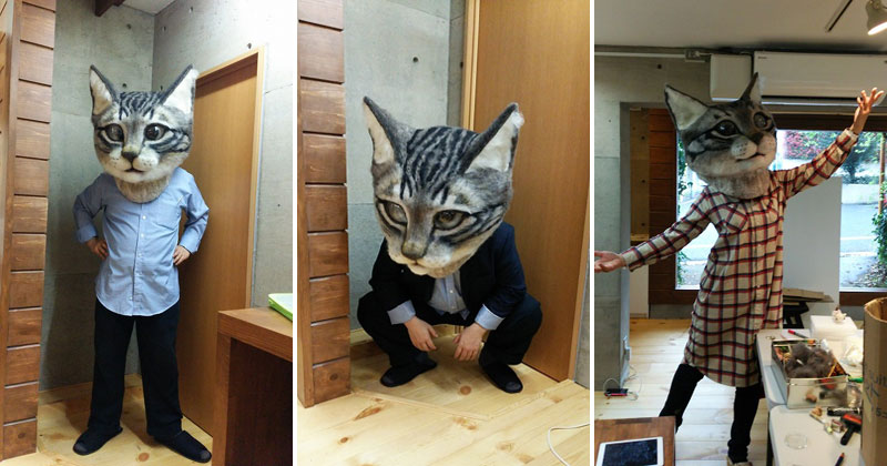 Art Students in Japan Made a Giant Cat Head and it's Glorious