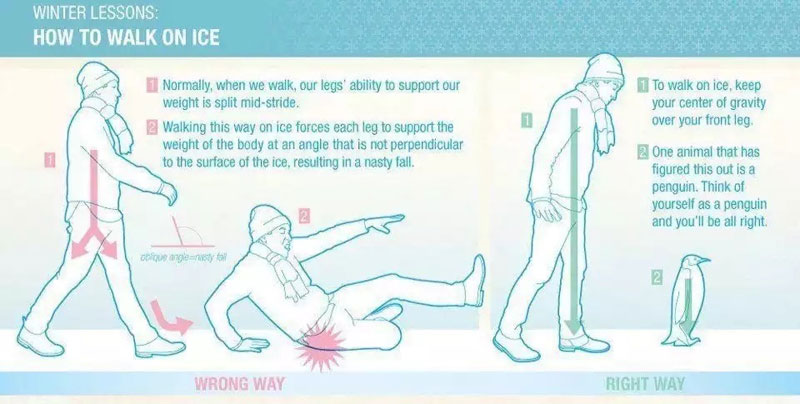 how to walk on ice
