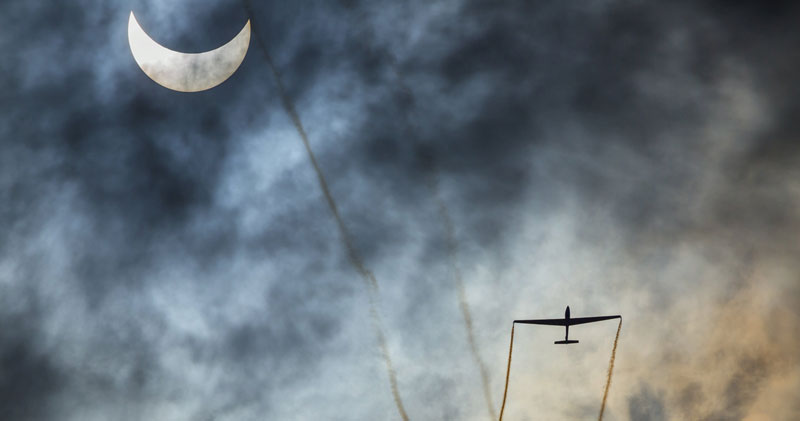 Picture of the Day: Sailplane Solar Eclipse