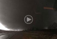 Guy Captures Crazy Close-Up Footage After Getting Caught in Tornado’s Path