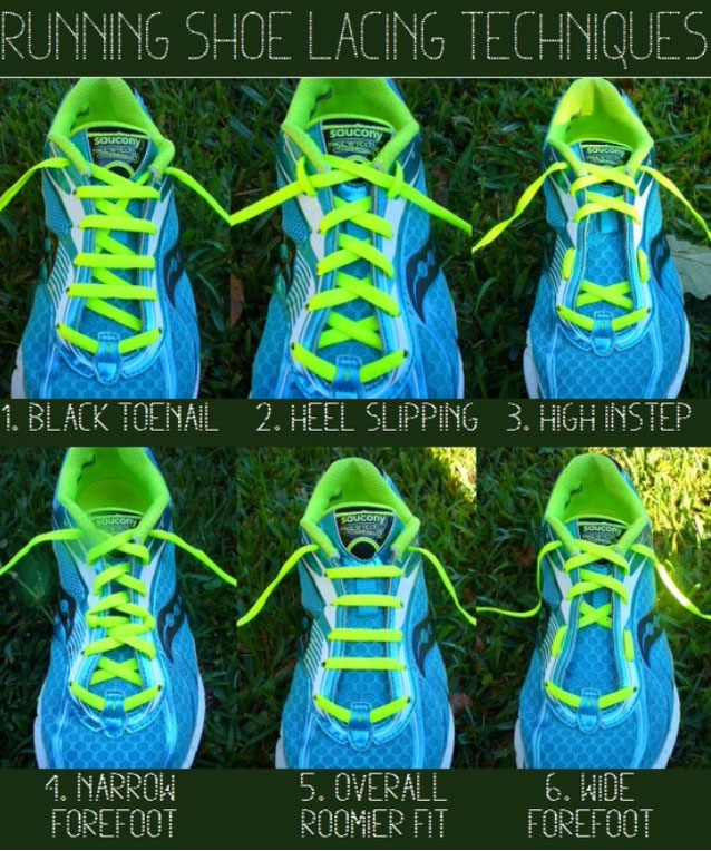 running shoe lace techniques