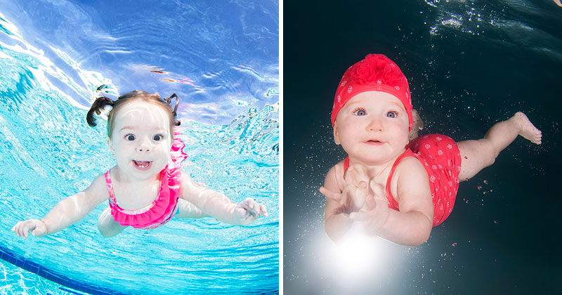 Underwater Photos of Babies Discovering a Brand New World