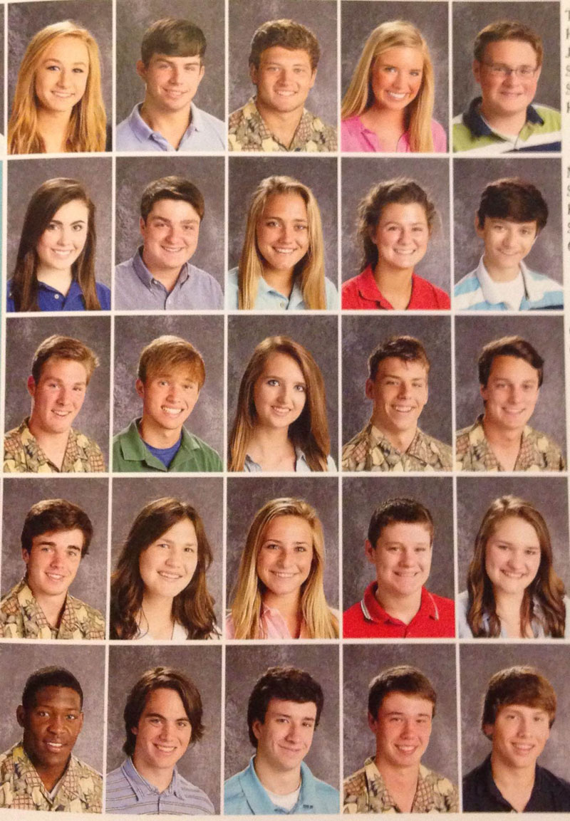 arkansas high school students pass around pineapple shirt for picture day (1)