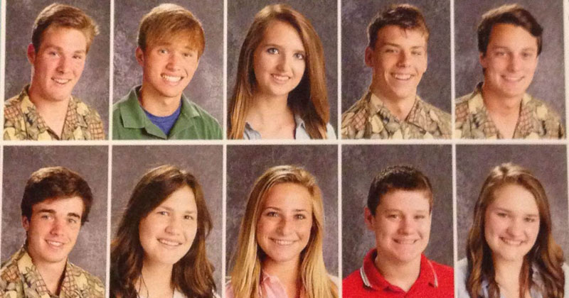 On Picture Day, These Students Passed Around a Pineapple Shirt. It Showed Up 18 Times