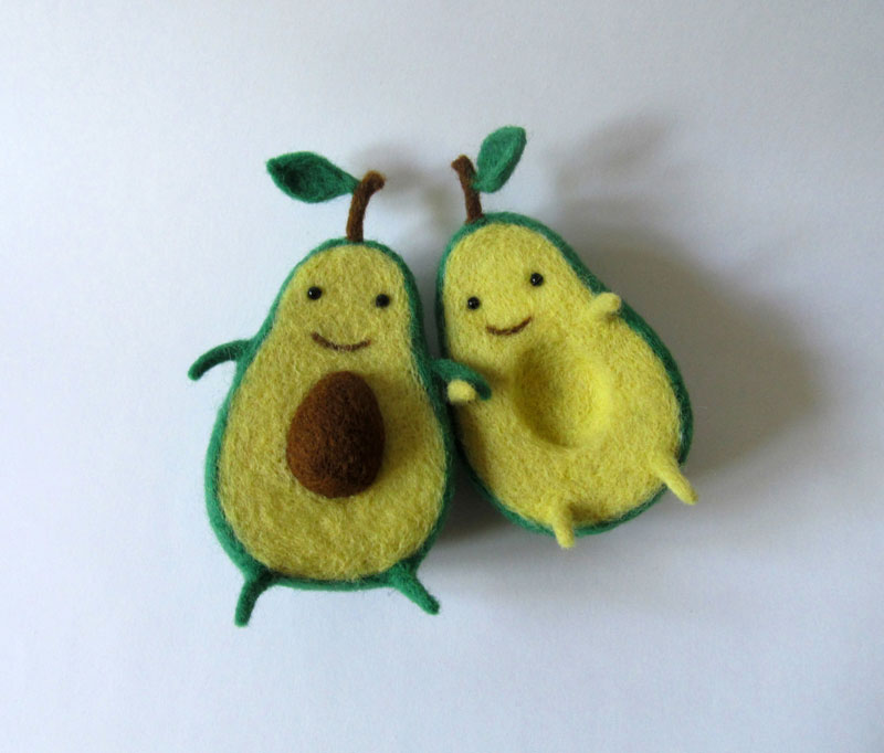 mini avocado plush