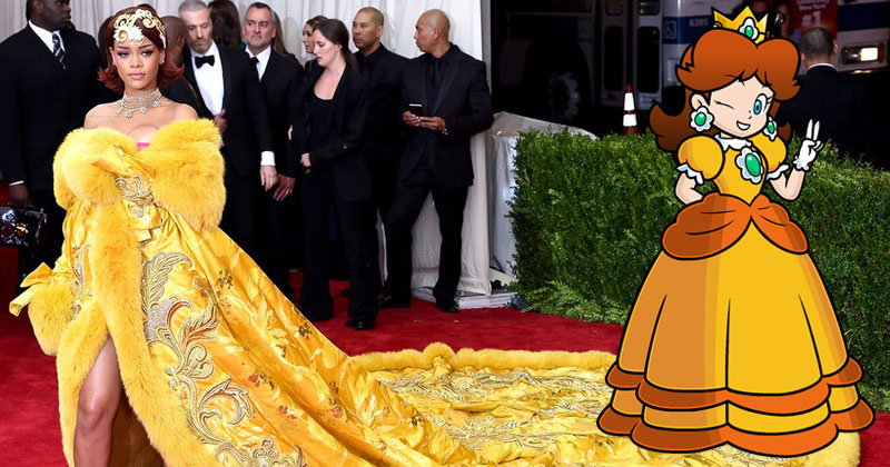 A Woman Just Uncovered Rihanna's Fashion Muse... It's Characters from the Mario Universe