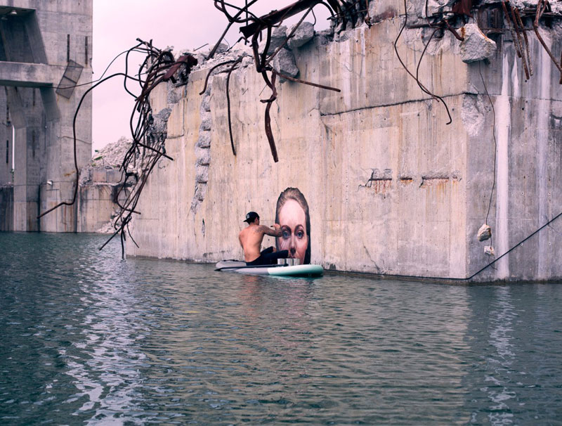 street Artist hula Uses Paddleboard to Paint in Hard to Reach Places (11)
