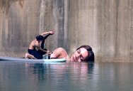 Street Artist HULA Uses Paddleboard to Paint in Hard to Reach Places