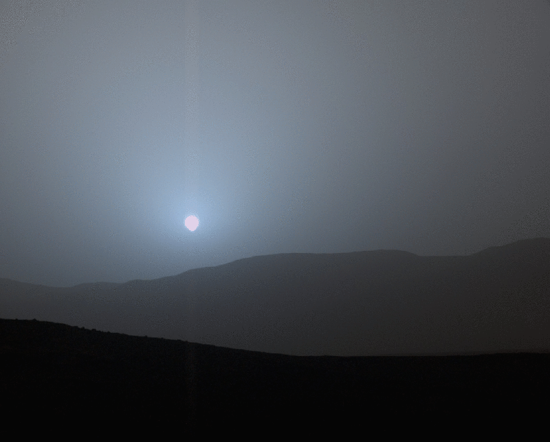 sunset on mars animated gif 2015 Picture of the Day: Sunset on Mars