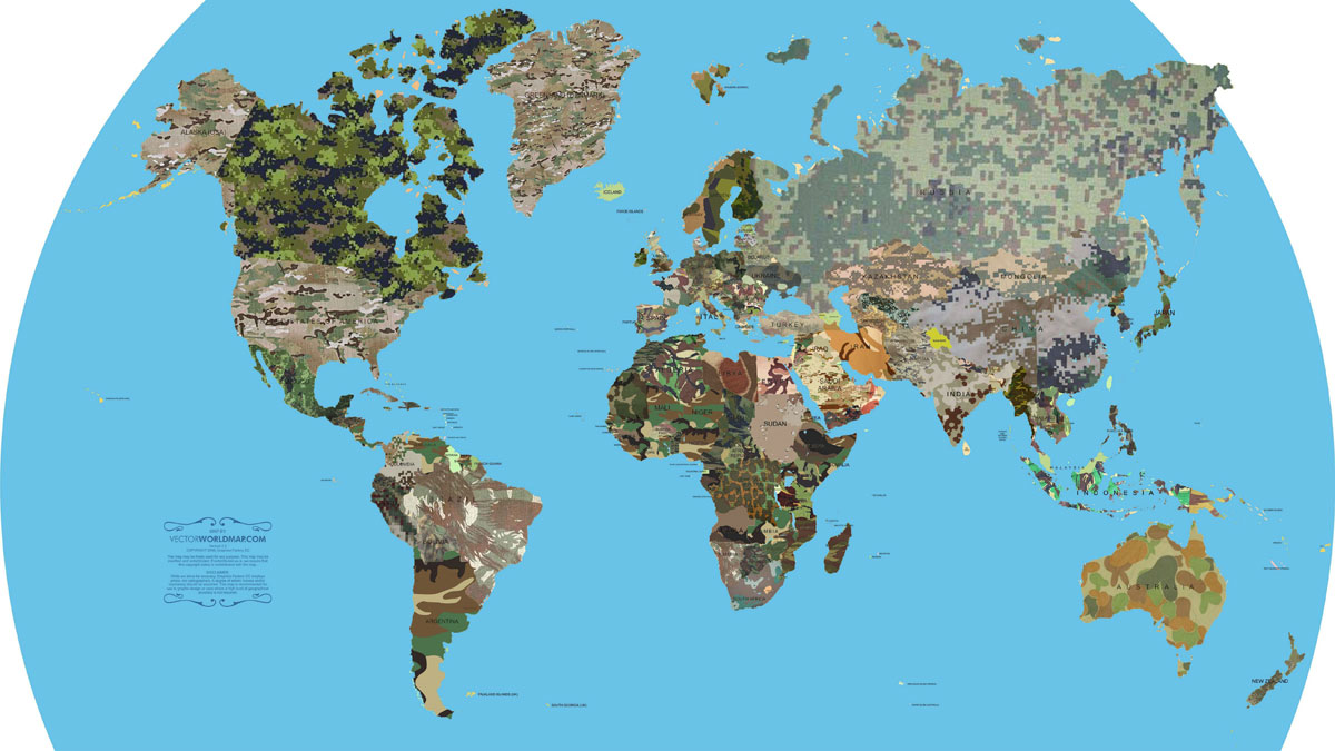camouflages of the world map 32 Maps That Will Teach You Something New About the World