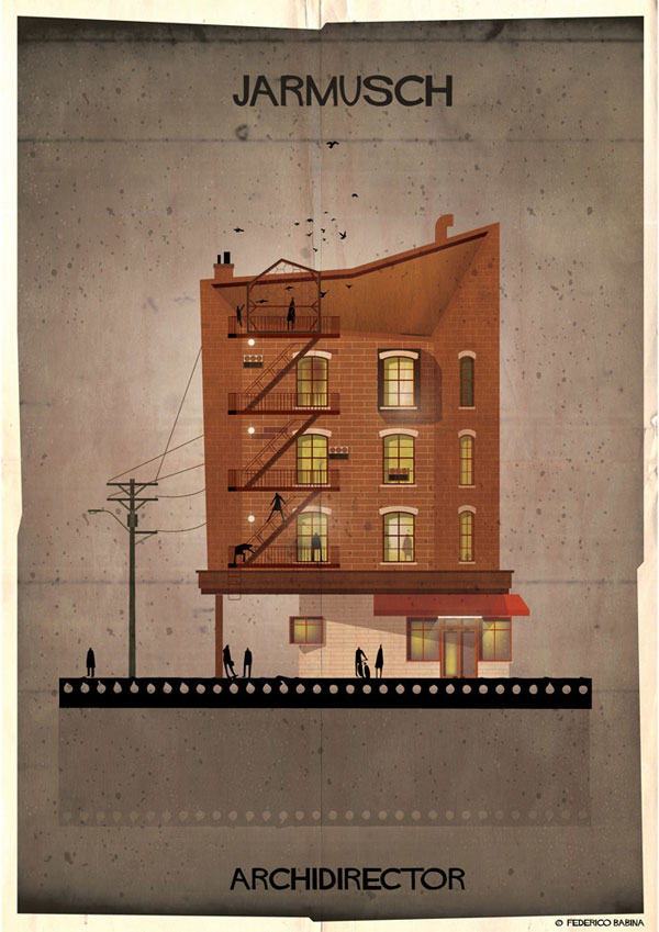 Federico Babina Imagines Architecture in the Film Style of Famous Directors (12)