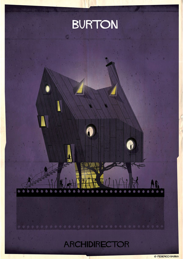 Federico Babina Imagines Architecture in the Film Style of Famous Directors (6)