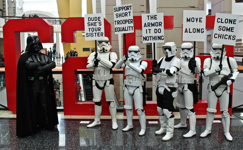 Picture of the Day: Meanwhile at the Stormtrooper Protest