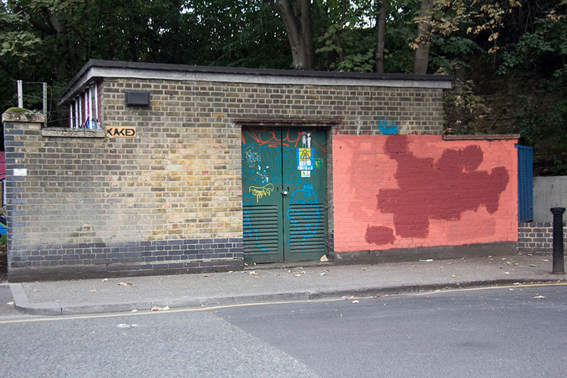 Street Artist mobstr and City Worker Have Year Long Exchange on Red Wall in London (4)