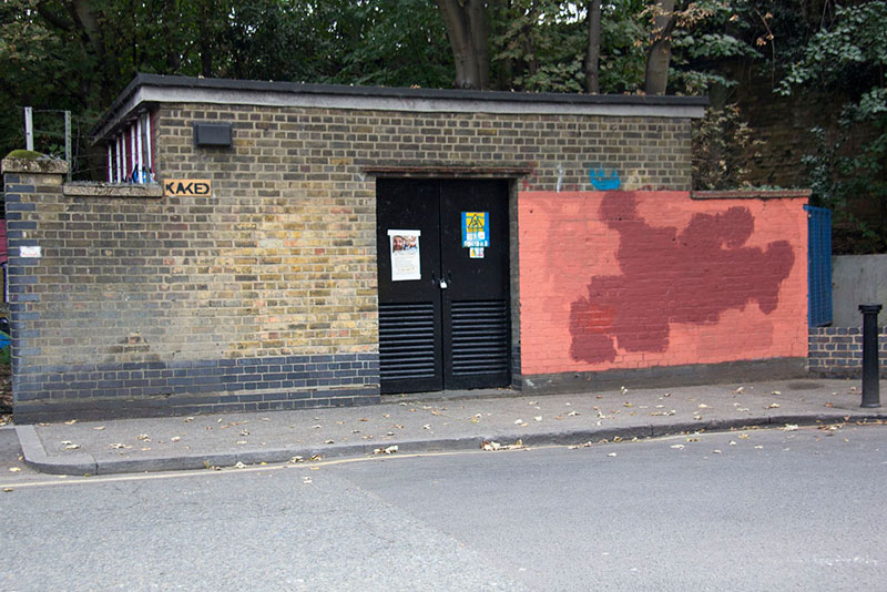 Street Artist mobstr and City Worker Have Year Long Exchange on Red Wall in London (6)