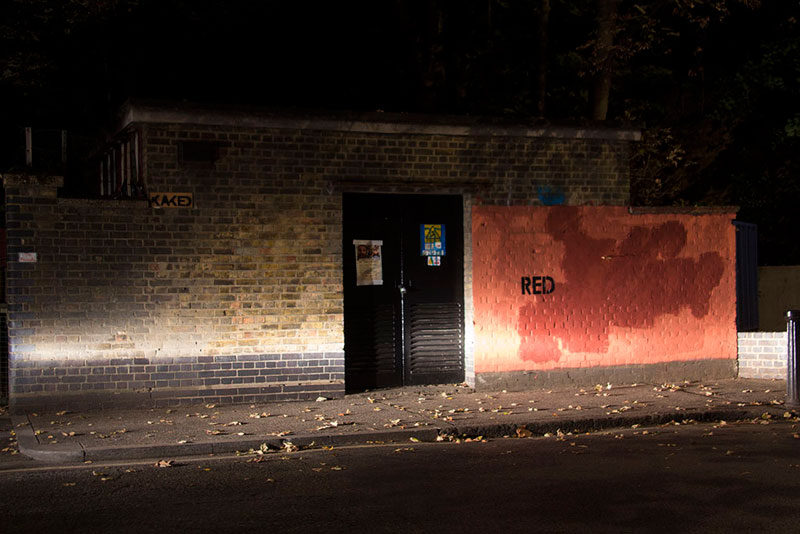 Street Artist mobstr and City Worker Have Year Long Exchange on Red Wall in London (7)