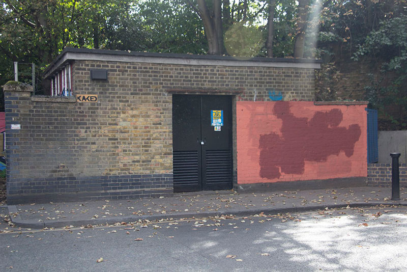 Street Artist mobstr and City Worker Have Year Long Exchange on Red Wall in London (8)