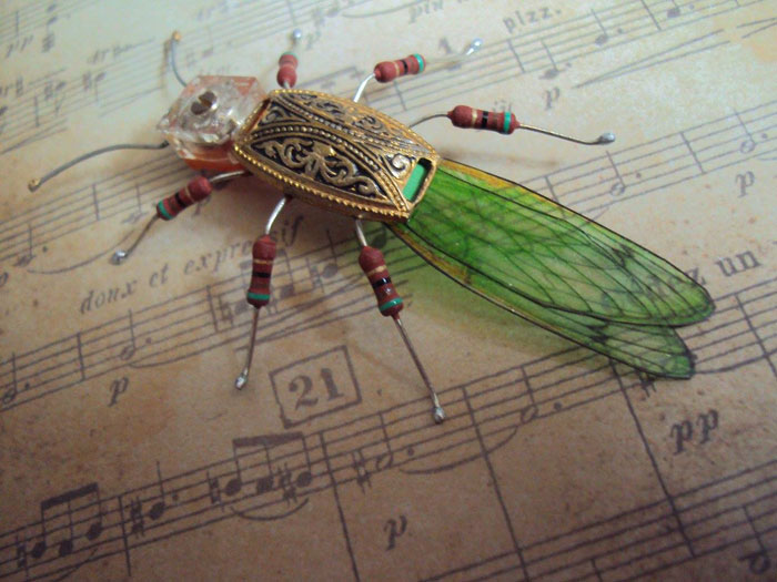 winged insects made from discarded electronics (10)
