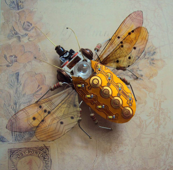 winged insects made from discarded electronics (17)