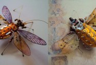 Artist Turns Discarded Electronics Into Amazing Winged Insects