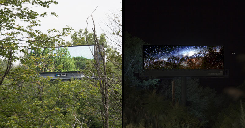 Artist Buys a Month of Digital Billboard Space to Display Nature Photos