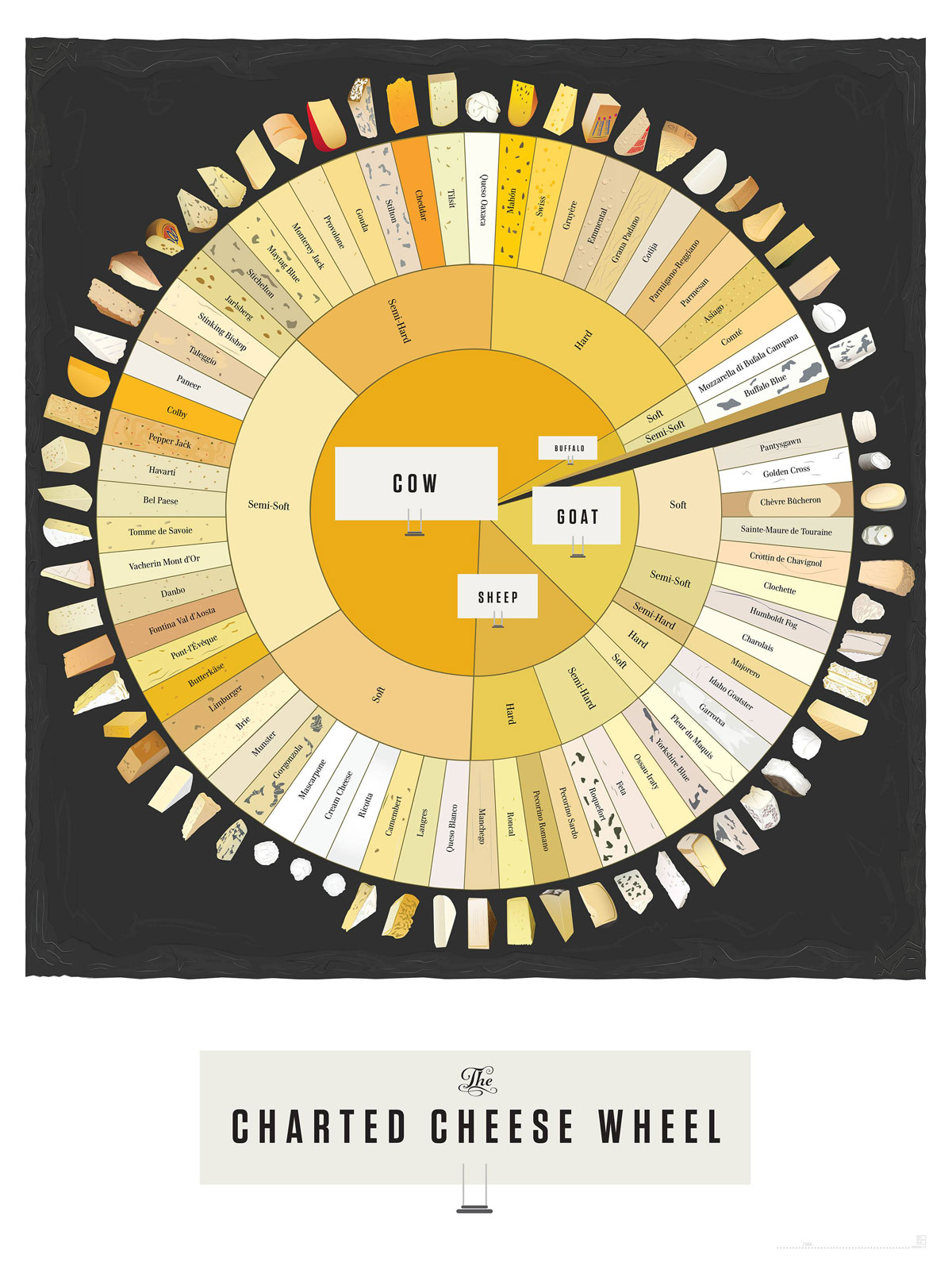 cheese-wheel-chart-for-cheese-lovers by pop chart lab