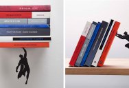 Floating Bookshelves Held Up By a Magnetic Superhero