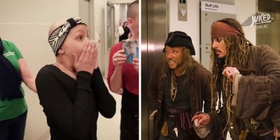Johnny Depp Makes Surprise Visit to Children's Hospital as Jack Sparrow