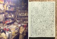 Artist Begins 5 Year Project to Draw the 100,000+ Items in Late Grandfather’s Tool Shed