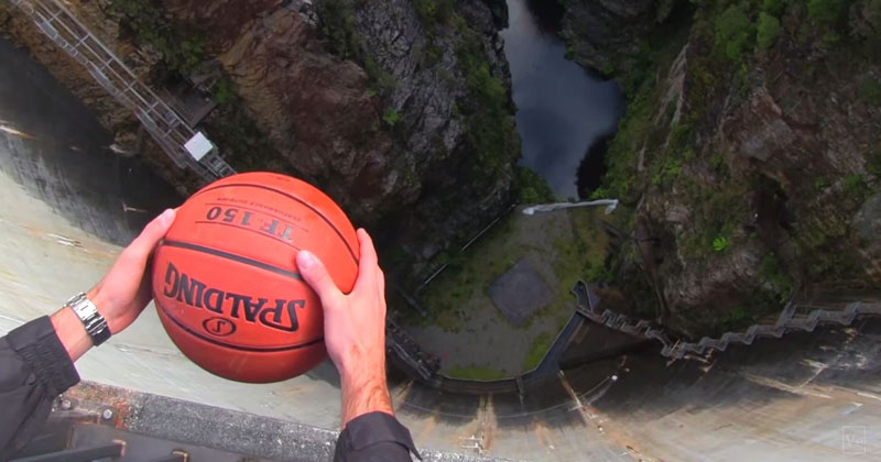 Watch What Happens When You Give This Ball a Little Backspin