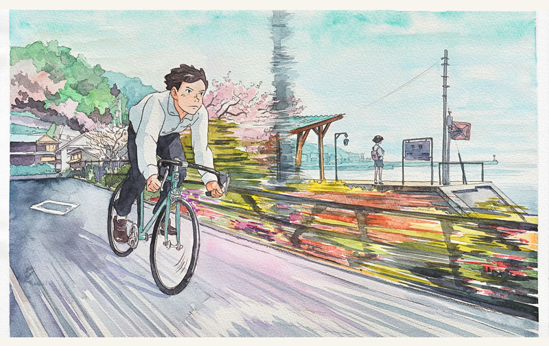 bicycle boy watercolor series by Mateusz Urbanowicz (5)