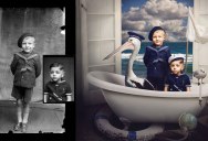 Jane Long Colorizes Old Photos and Adds a Surreal Twist to Them