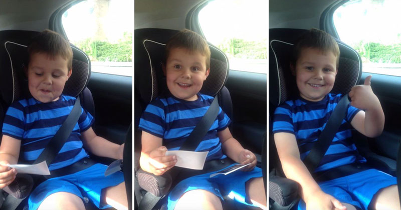 5 Year Old Reacts to Becoming a Big Brother