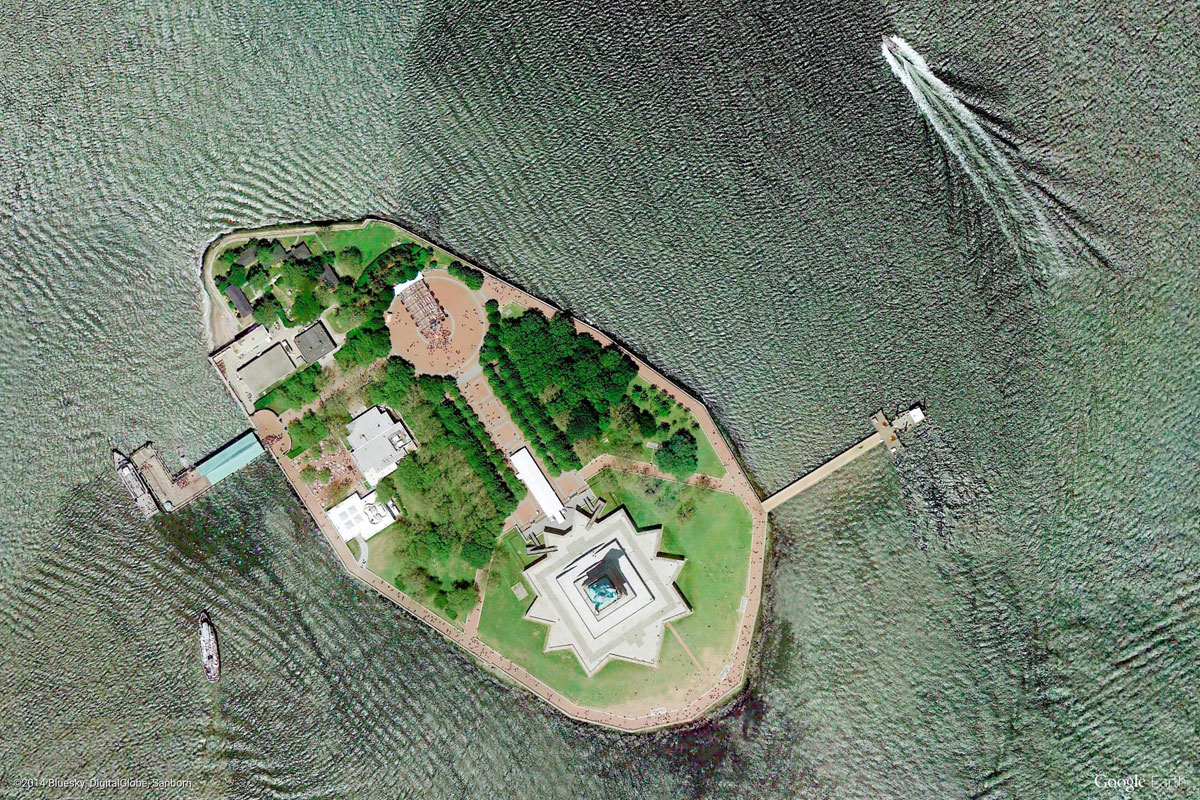 liberty island new york Earth View: A Curated Collection of 1500 Google Earth Wallpapers