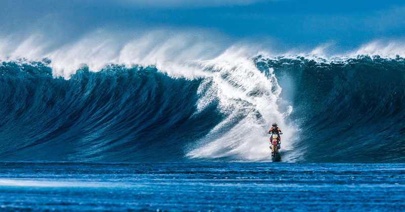 Robbie Maddison Just Rode a Wave in Tahiti... on a Motorcycle