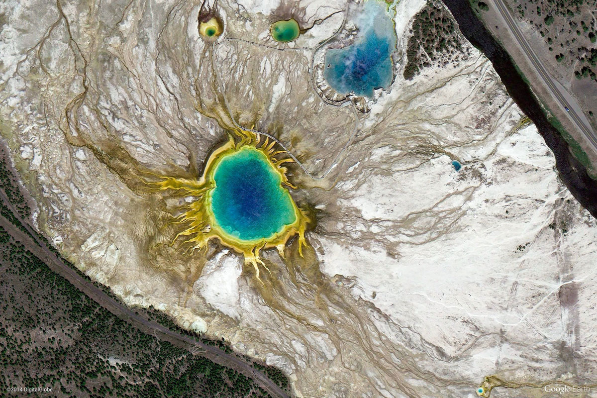 yellowstone national park united states Earth View: A Curated Collection of 1500 Google Earth Wallpapers